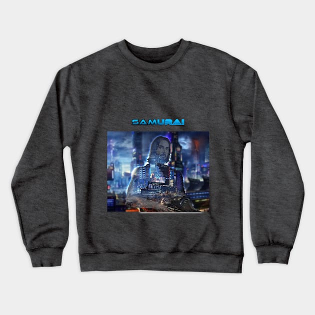 Cyperpunck 2077 Samurai t-shirt hoodies sticker Crewneck Sweatshirt by TheKMDesigns